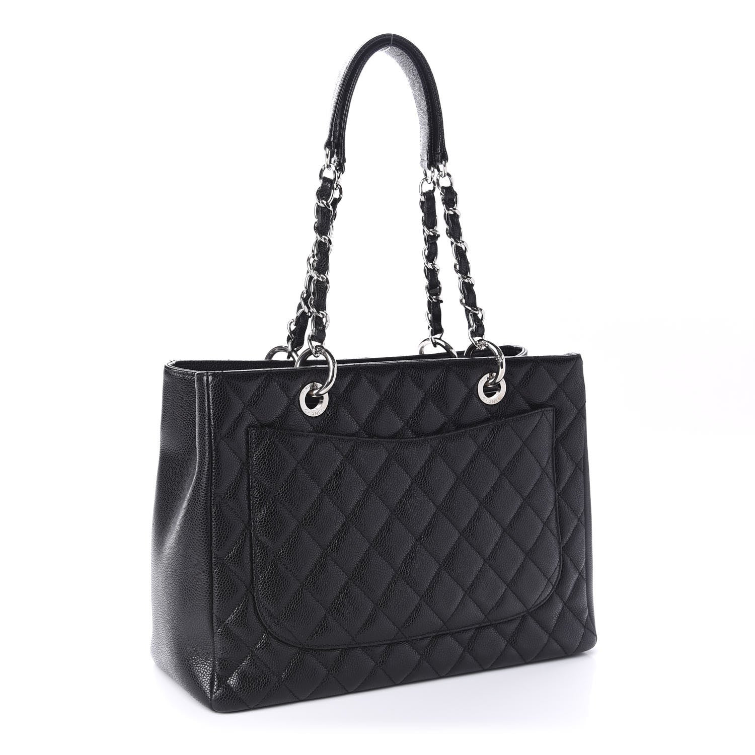 Chanel Caviar Quilted Grand Shopping Tote GST Black 3 of 11