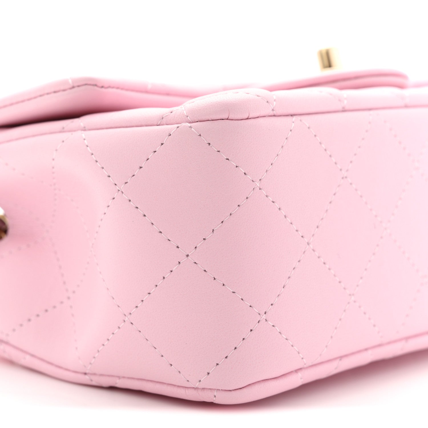 Chanel Lambskin Quilted Mini Rectangular Flap Pink 9 of 11