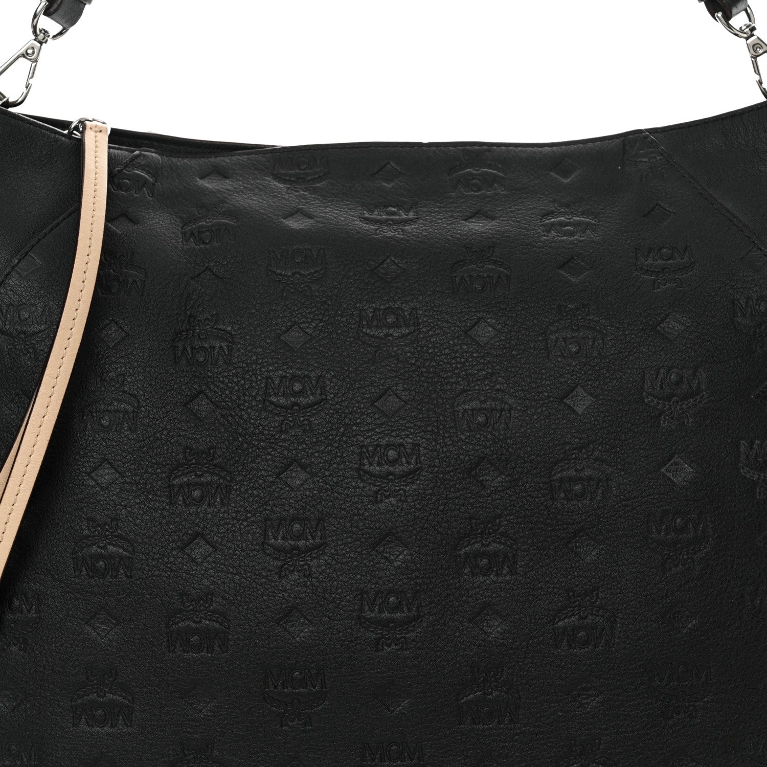 MCM Calfskin Ottomar Large Klara Hobo Black 7 of 12