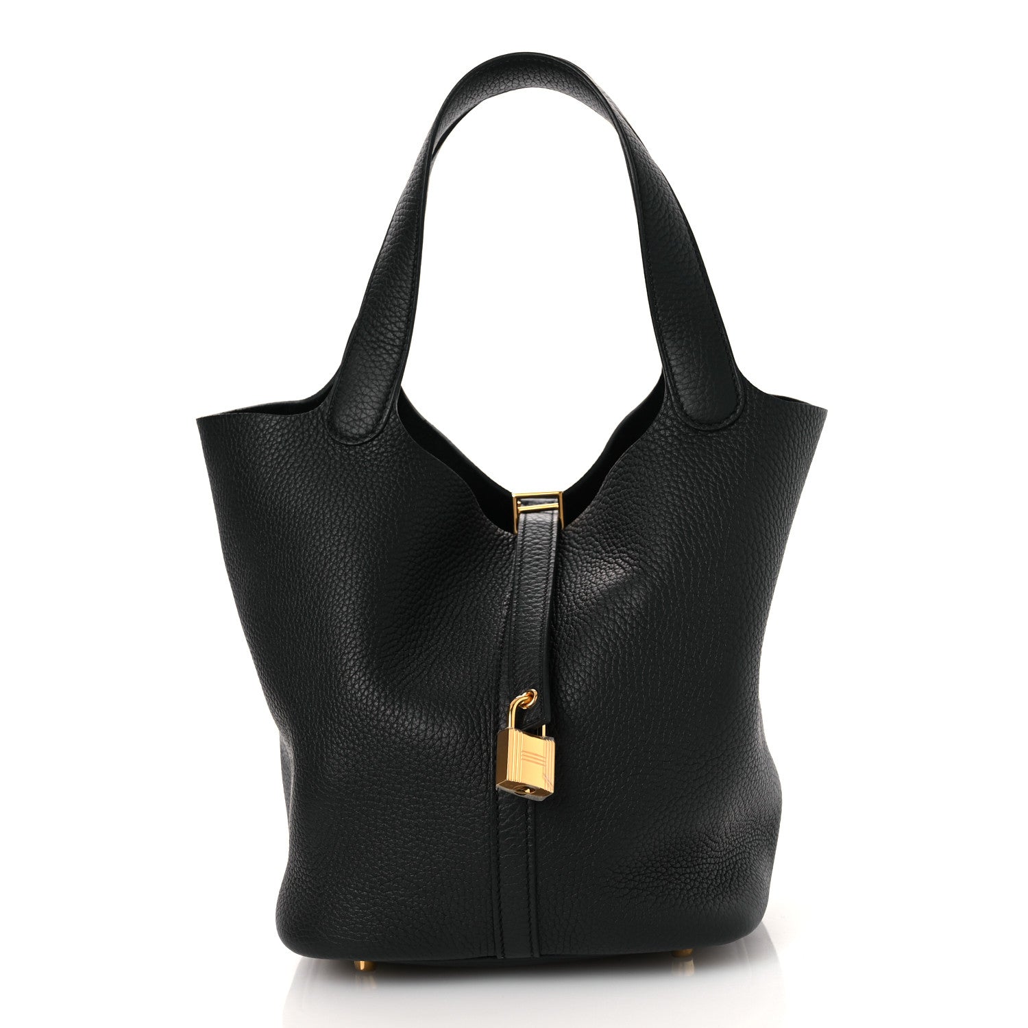 Hermes Taurillon Clemence Picotin Lock 22 MM Black 1 of 11
