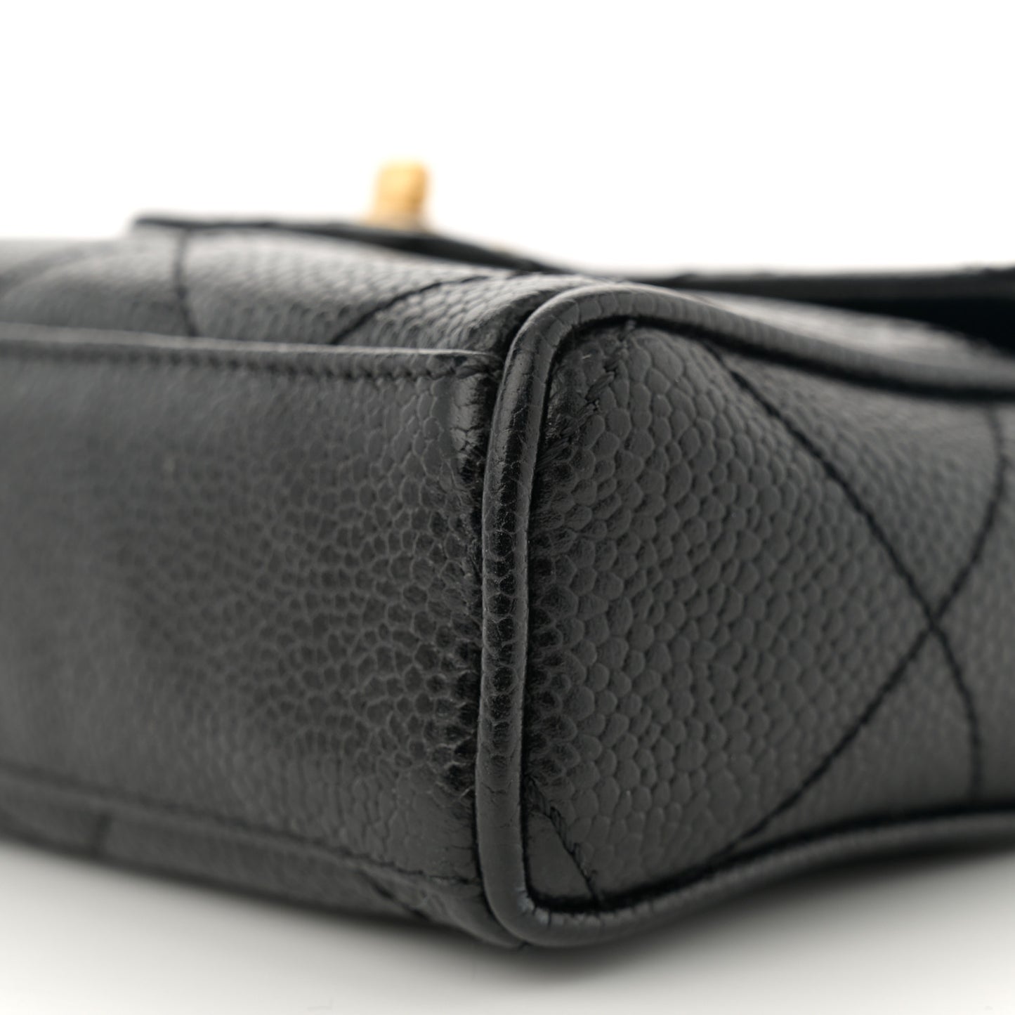 Caviar Quilted Mini Flap Black