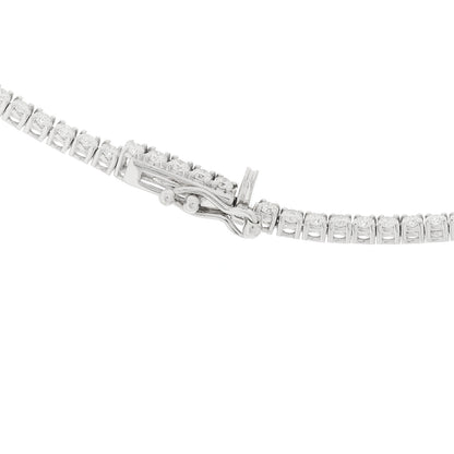 Parker & West by FASHIONPHILE 14K White Gold Diamond 3.90ctw Tennis Necklace 9 of 10