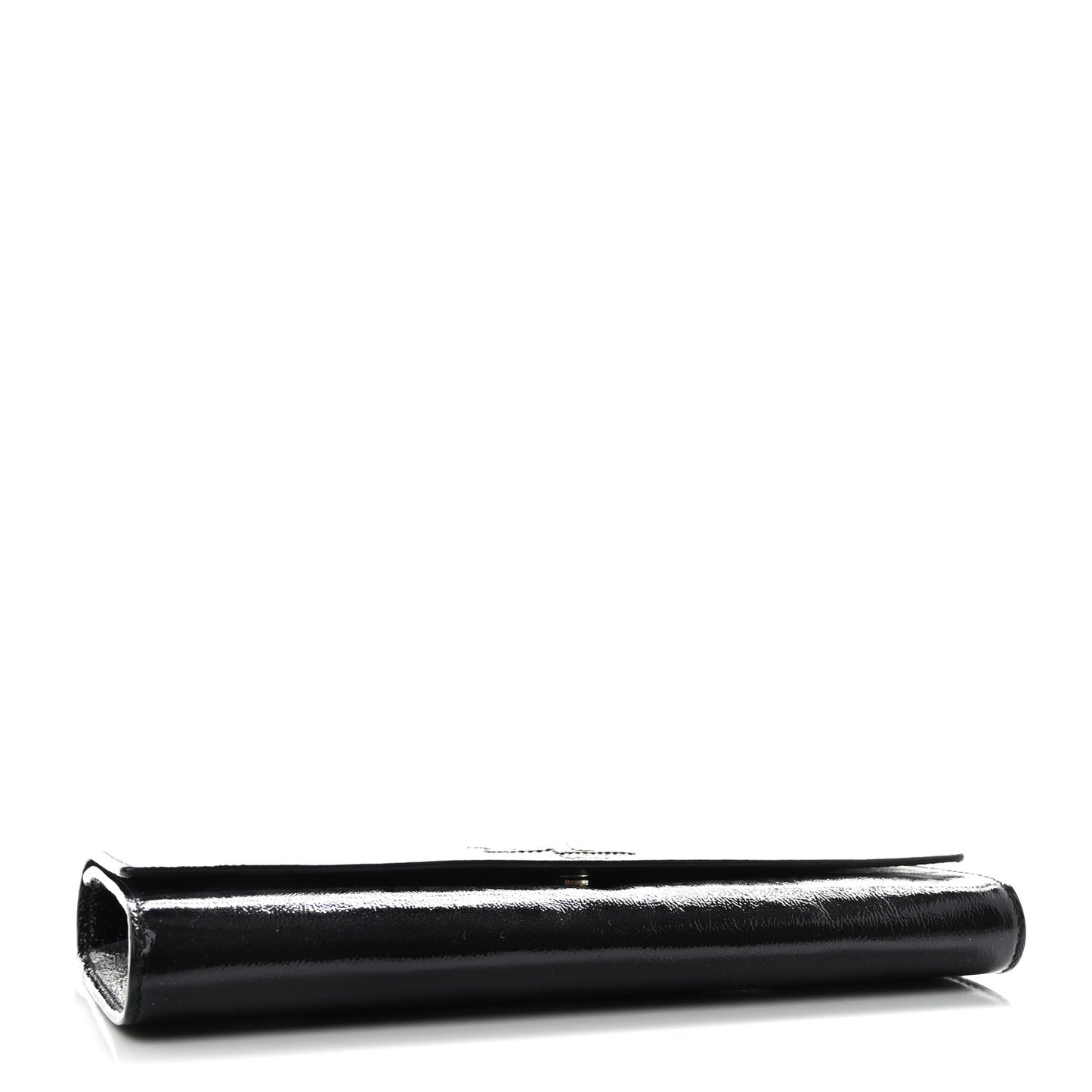 Textured Patent Monogram Small Belle De Jour Clutch Black