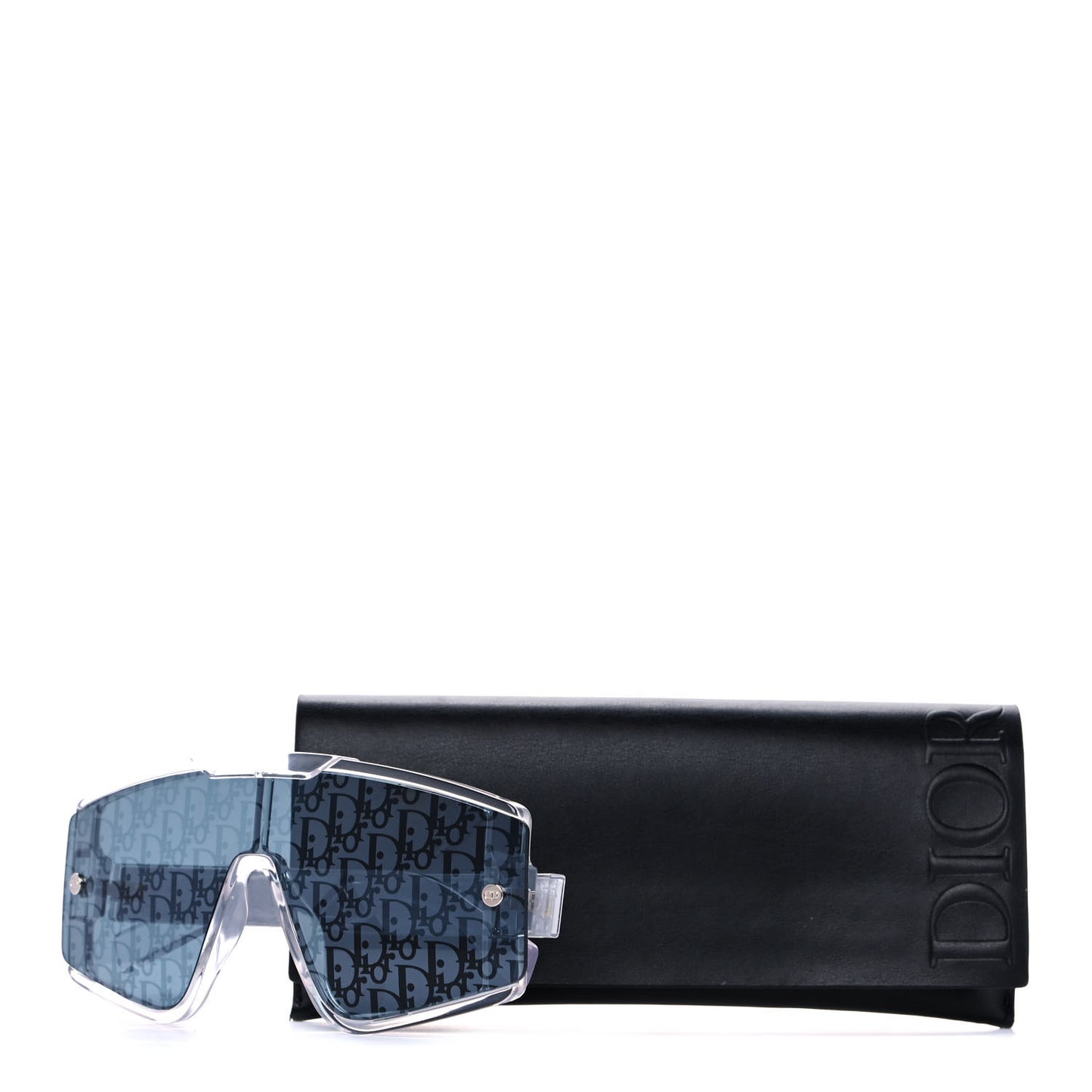 Acetate Diorxtrem MU Oblique Mask Sunglasses Black