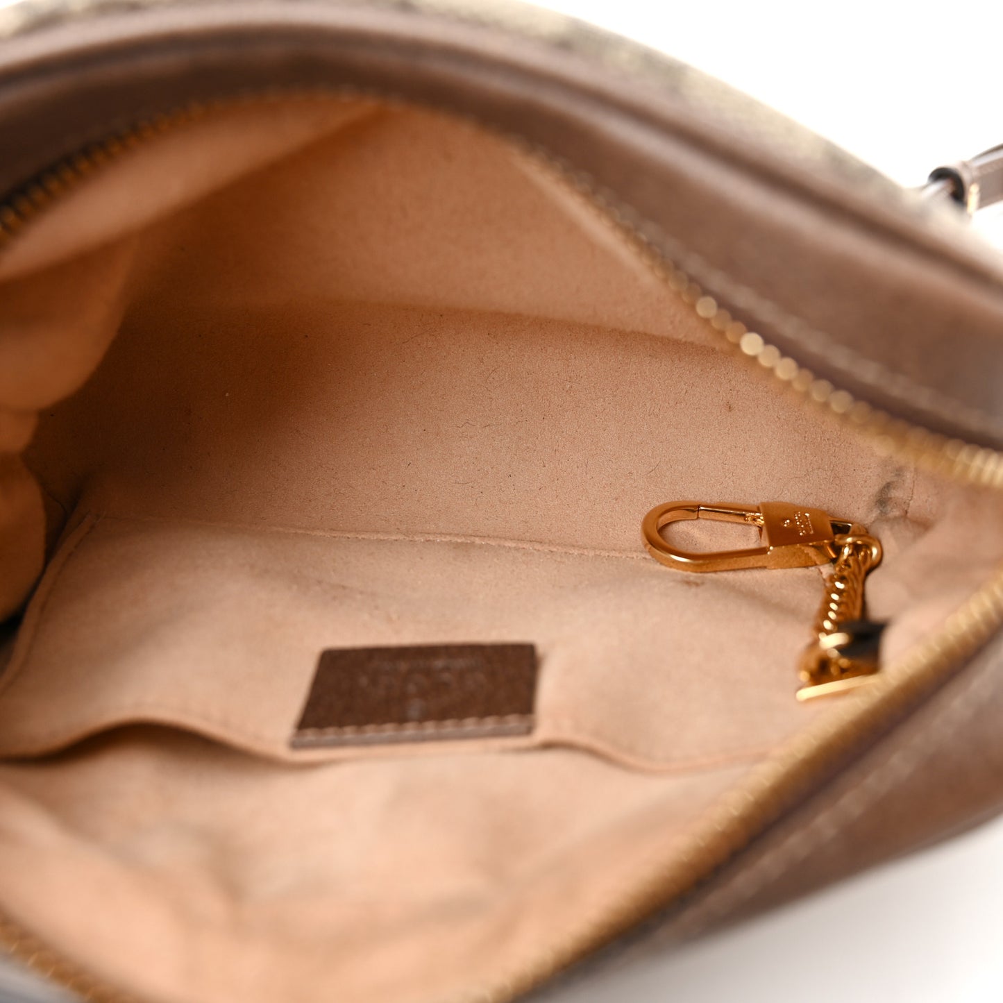 GG Supreme Monogram Web Mini Ophidia Shoulder Bag Brown