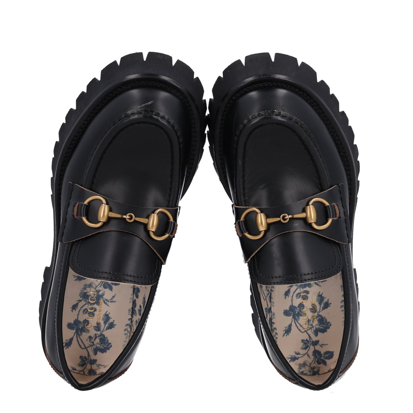 Cordovan Lux Womens Harald Horsebit 25mm Platform Loafers 36.5 Black