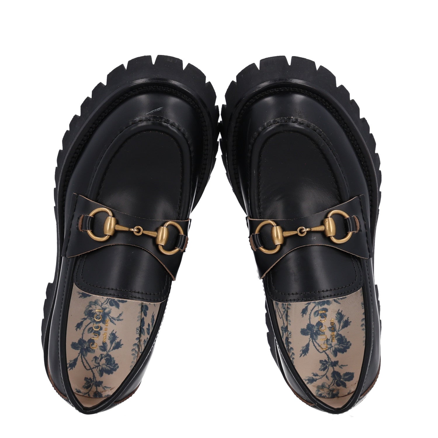 Gucci Cordovan Lux Womens Harald Horsebit 25mm Platform Loafers 36.5 Black 2 of 10
