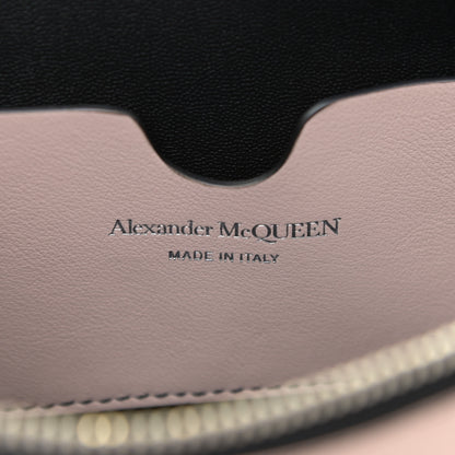 Alexander McQueen Calfskin Zipped Logo Wristlet Pink Black 8 of 12