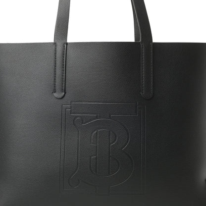 Burberry Calfskin TB Motif Embossed Medium Tote Black 11 of 11
