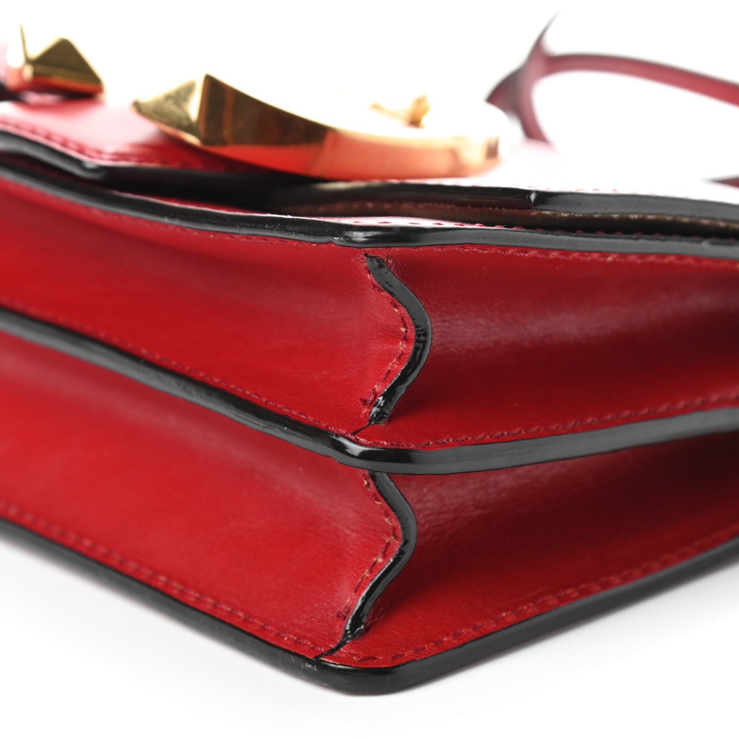 Jimmy Choo Calfskin Small Madeline Shoulder Bag Red 7 of 11