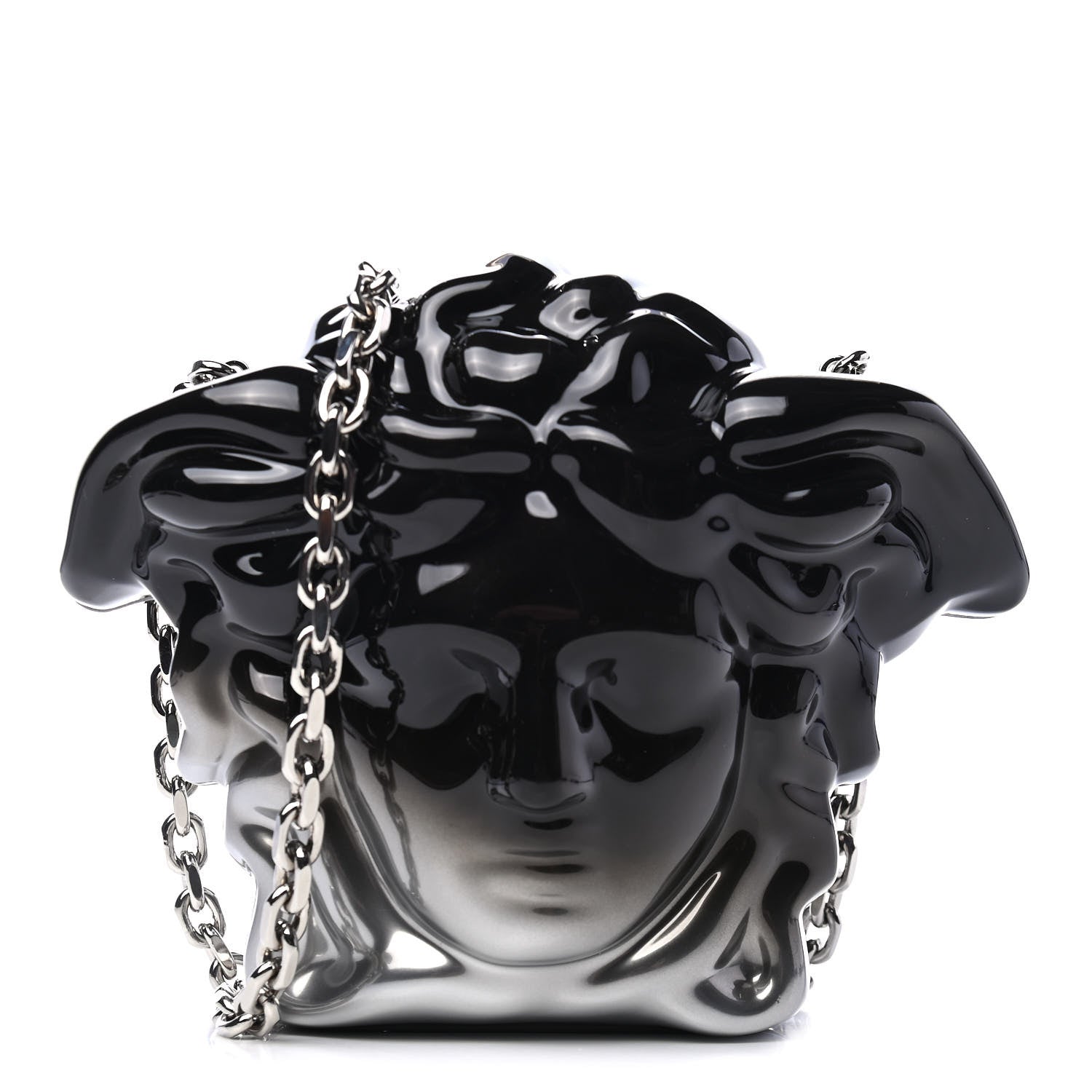 Versace Gradient Medusa Head Clutch Black Silver 1 of 4