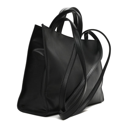 Telfar Vegan Leather Medium Shopping Bag Black 3 of 9