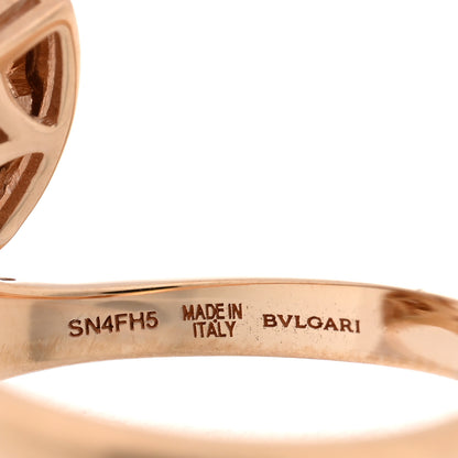 Bulgari 18K Rose Gold Diamond Divas' Dream Ring 50 5.25 4 of 5