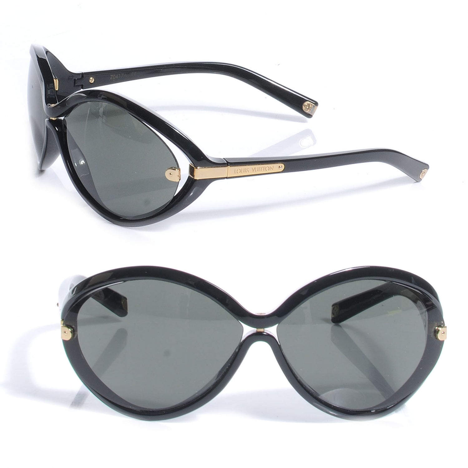 Louis Vuitton Daphne Sunglasses Black Z0417W 1 of 6