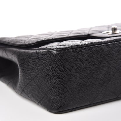 Chanel Caviar Quilted Jumbo Single Flap Black 9 of 10