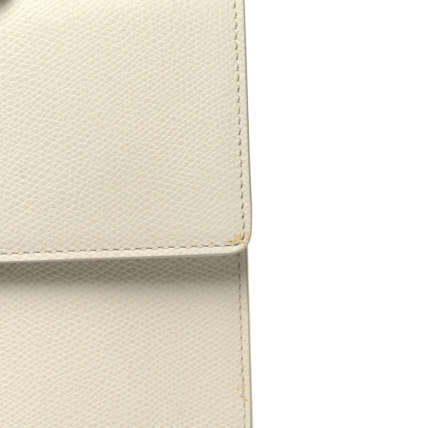 Christian Dior Grained Calfskin 30 Montaigne Chain Flap Bag White 11 of 13