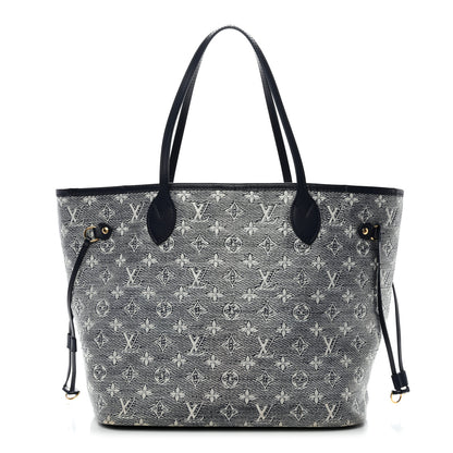 Louis Vuitton Monoglam Neverfull MM Blue 1 of 10