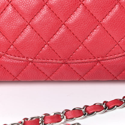 Chanel Washed Caviar Quilted Medium Double Flap Red 13 of 13