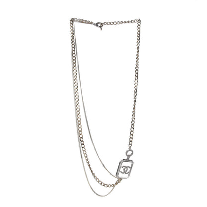 Chanel Crystal Chain CC Multi Strand Necklace Gold 3 of 7