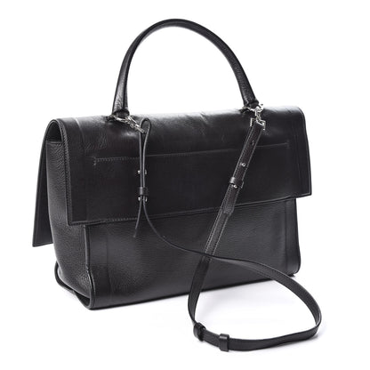 Givenchy Grained Calfskin Medium Shark Lock Satchel Black 2 of 14
