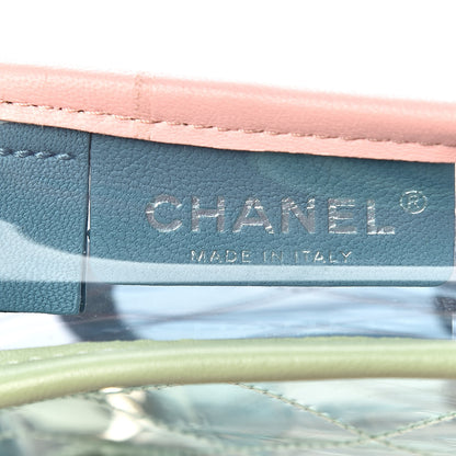 Chanel Lambskin PVC Quilted Mini Coco Splash Flap Blue Green 6 of 10