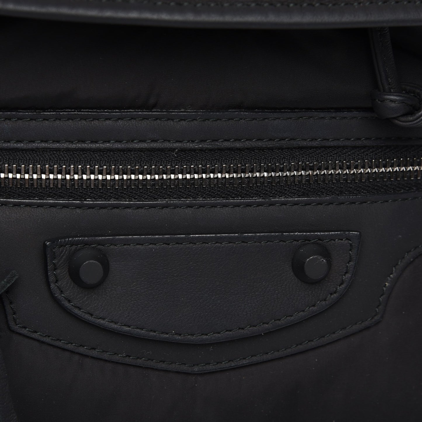 Nylon Classic Hardware Traveler Backpack Black