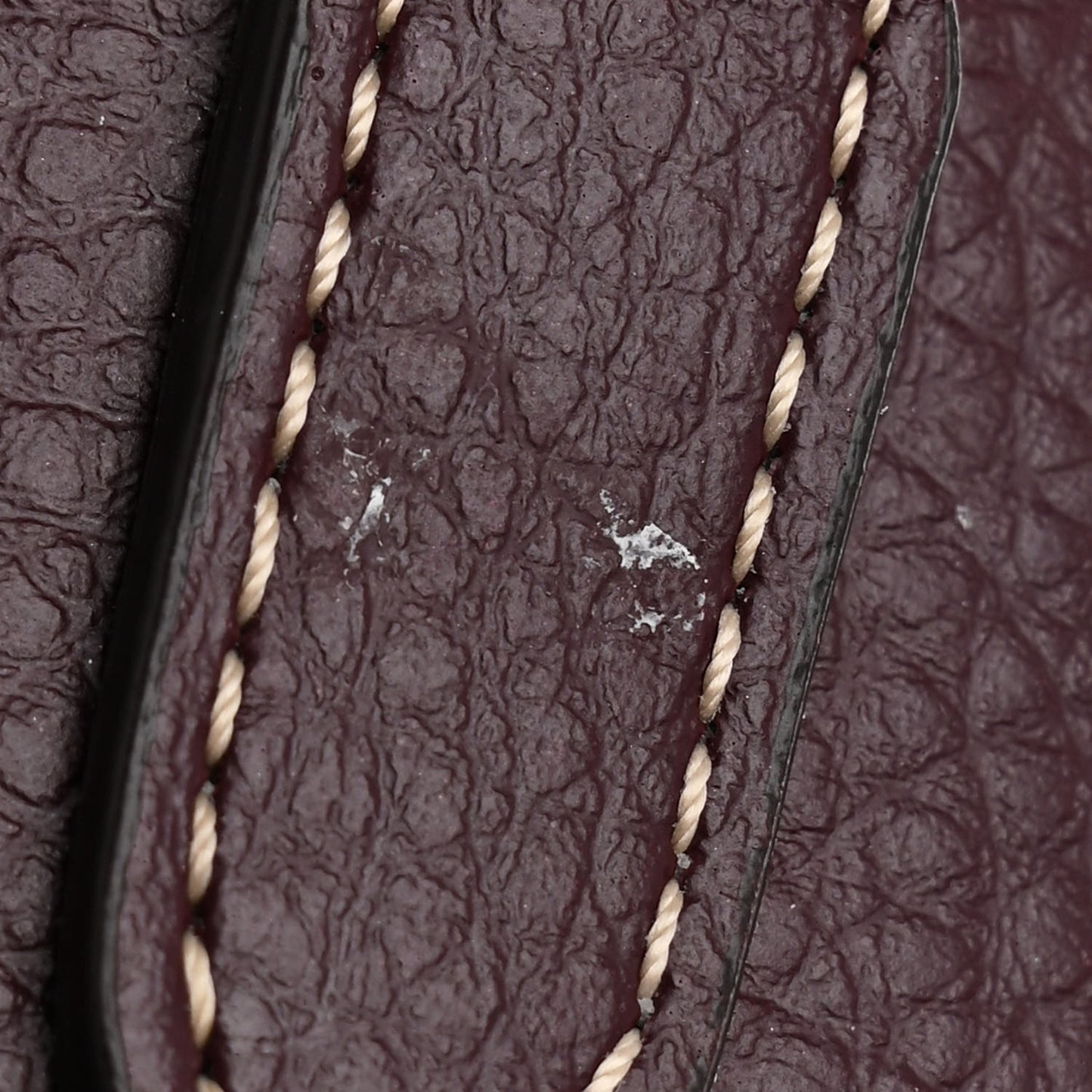 Grainy Alter Mat Studded Logo Small Camera Bag Plum