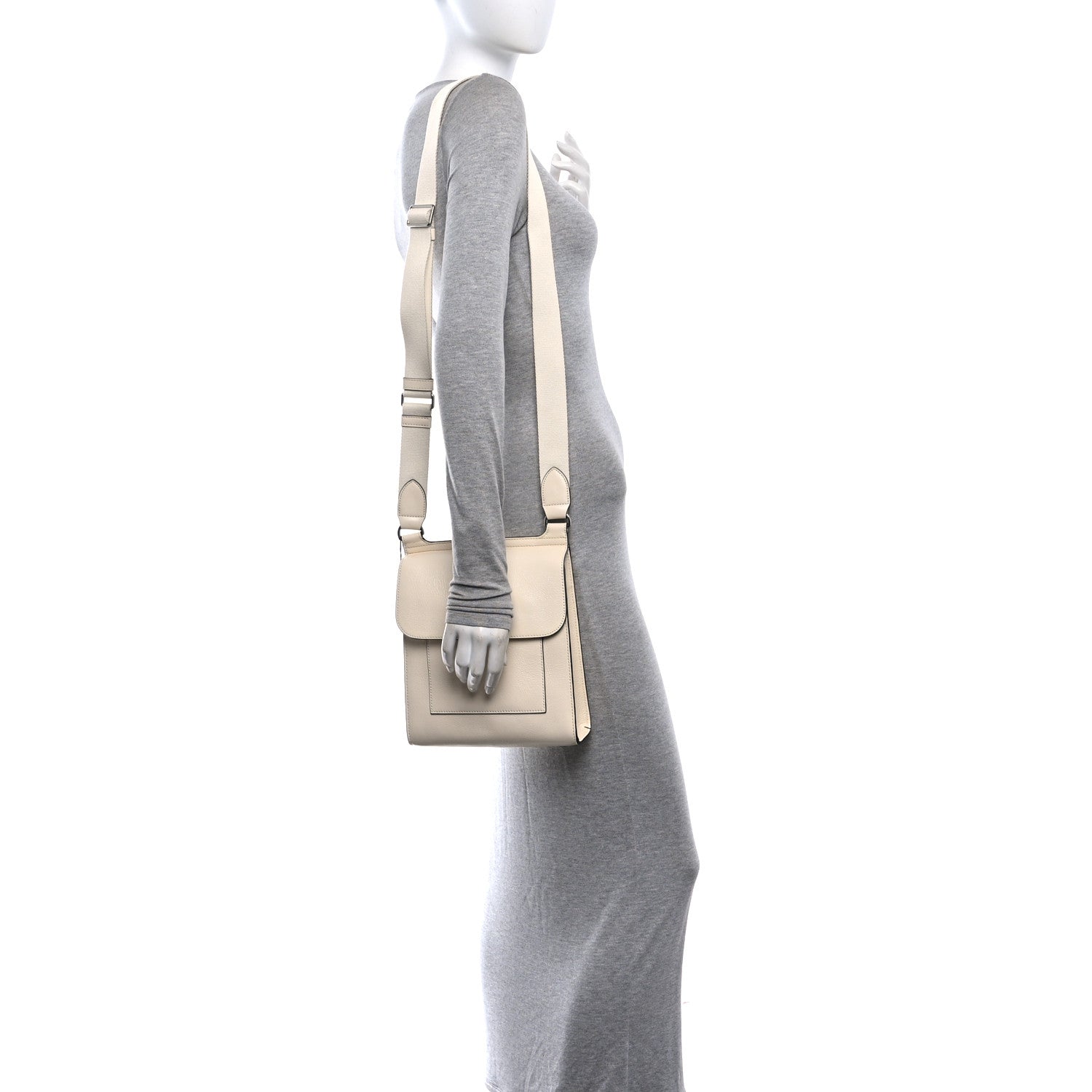 Mulberry Grain Calfskin Small New Antony Messenger Crossbody Eggshell 2 of 12