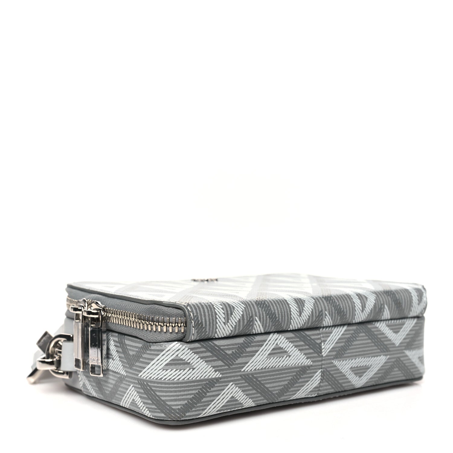 Dior グレーキャンバスポーチ Christian Dior Coated Canvas CD Diamond Messenger Pouch Grey