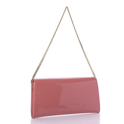 Jimmy Choo Patent Suede Margot Clutch Coral Pink 3 of 9