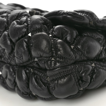 Valentino Garavani Nappa Medium Spikeme Shoulder Bag Black 9 of 9