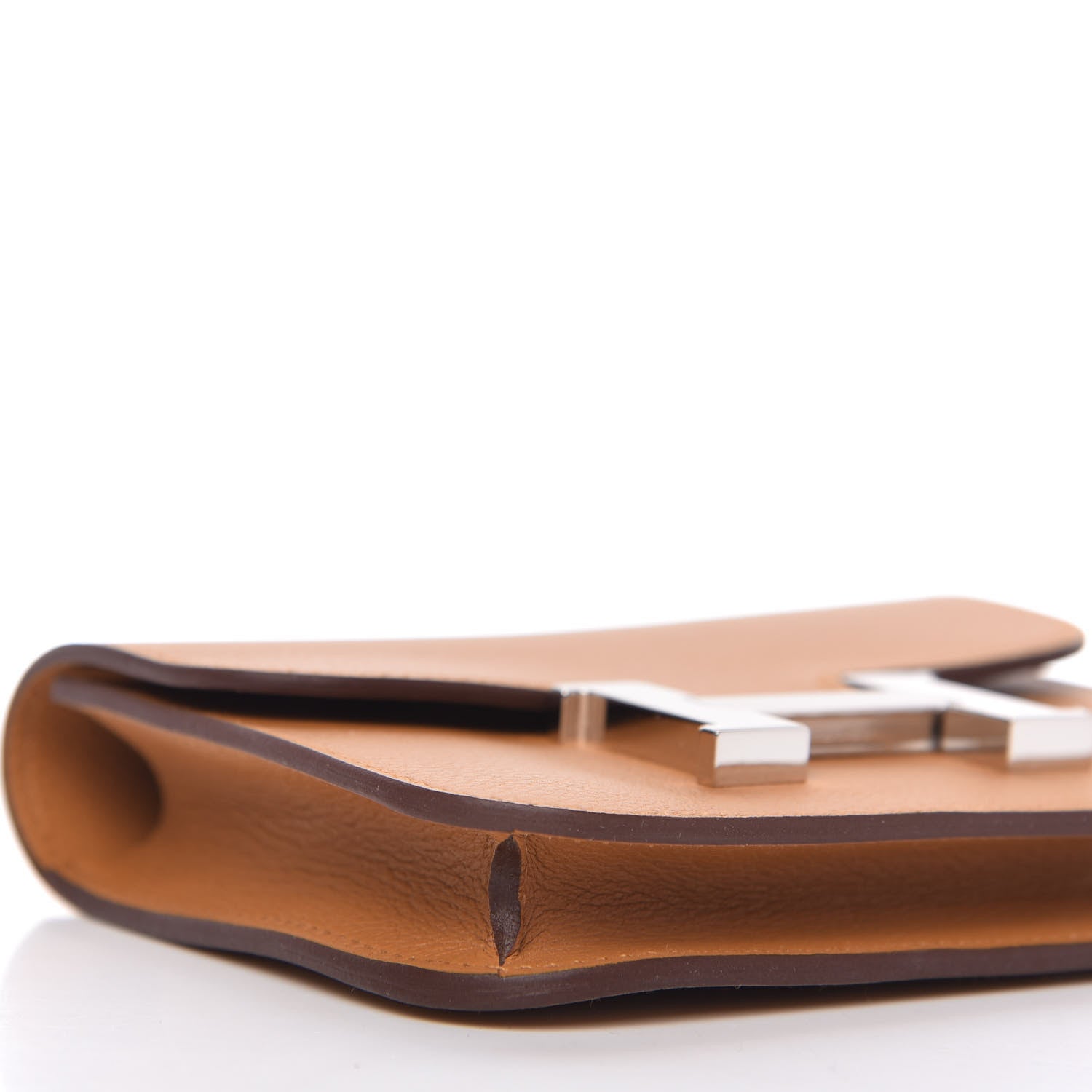 Hermes Evercolor Constance Slim Wallet Caramel 7 of 10