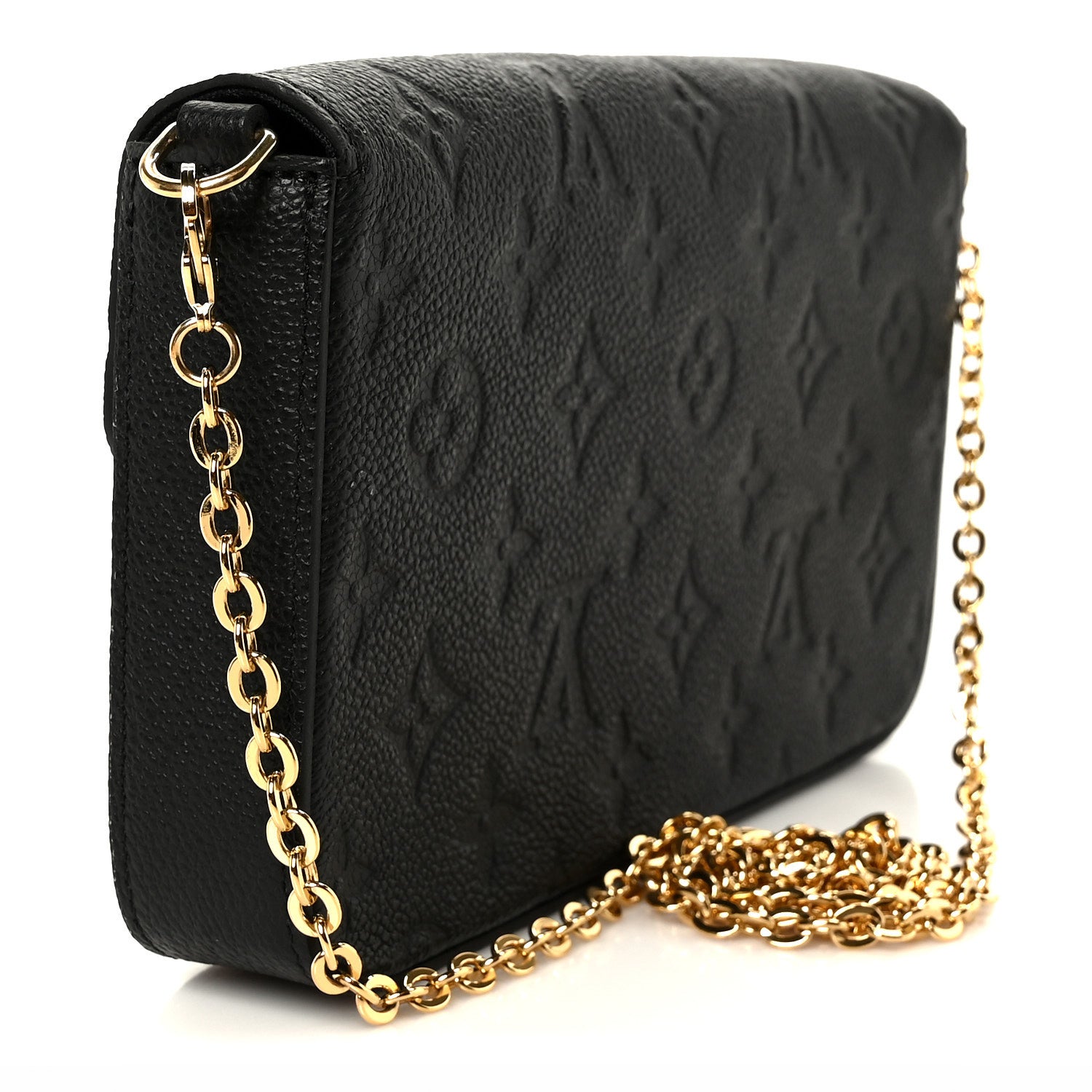 Louis Vuitton Empreinte Pochette Felicie Chain Wallet Black 4 of 15