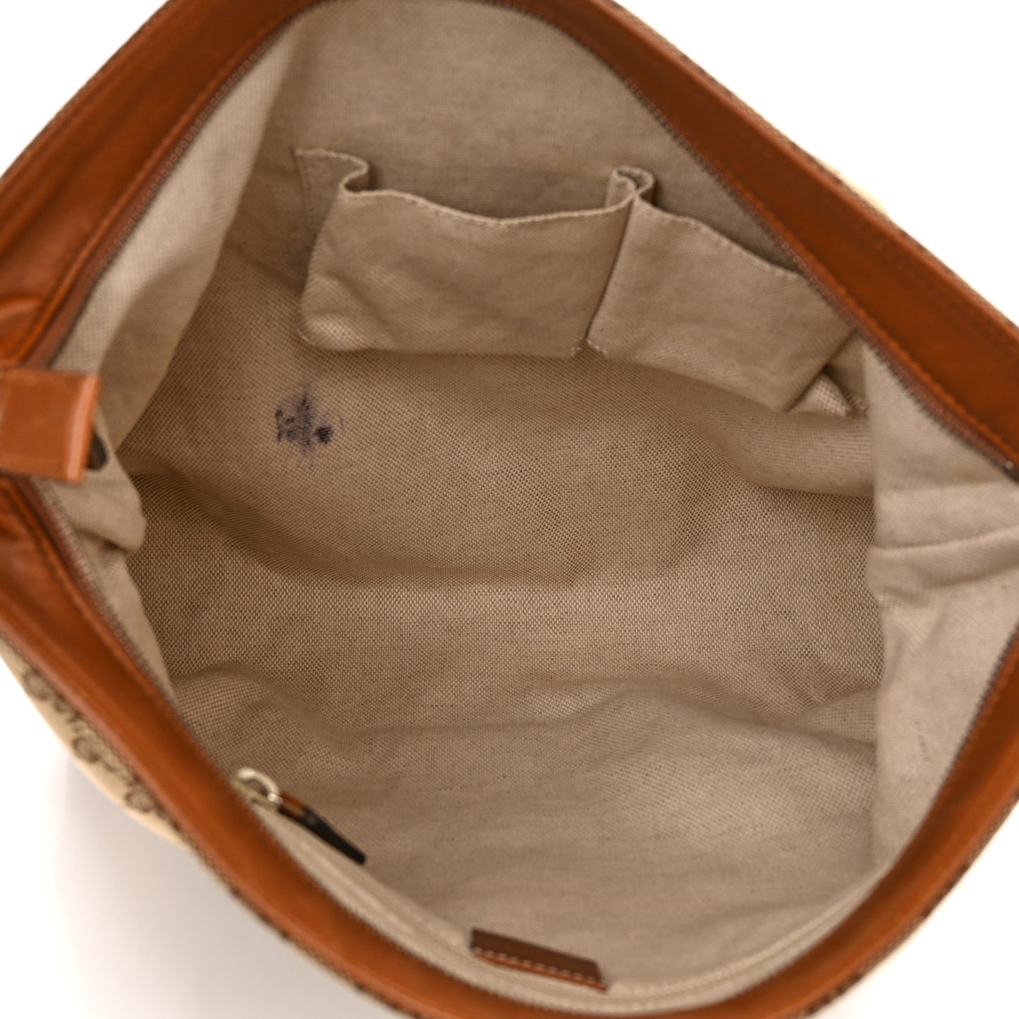Monogram Large Flat Messenger Bag Brown