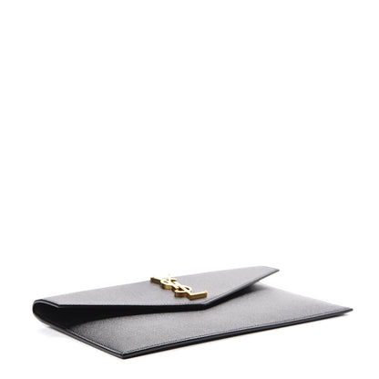 Saint Laurent Grain De Poudre Uptown Pouch Black 3 of 7