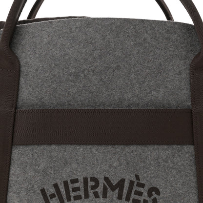 Hermes Felt Sac De Pansage Groom Bag Acier 10 of 12