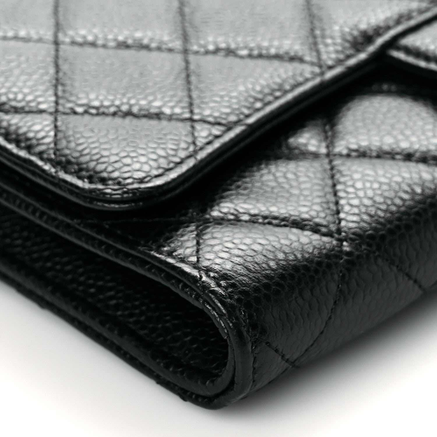 Chanel Caviar Quilted Wallet on Removable Chain Black 9 of 10