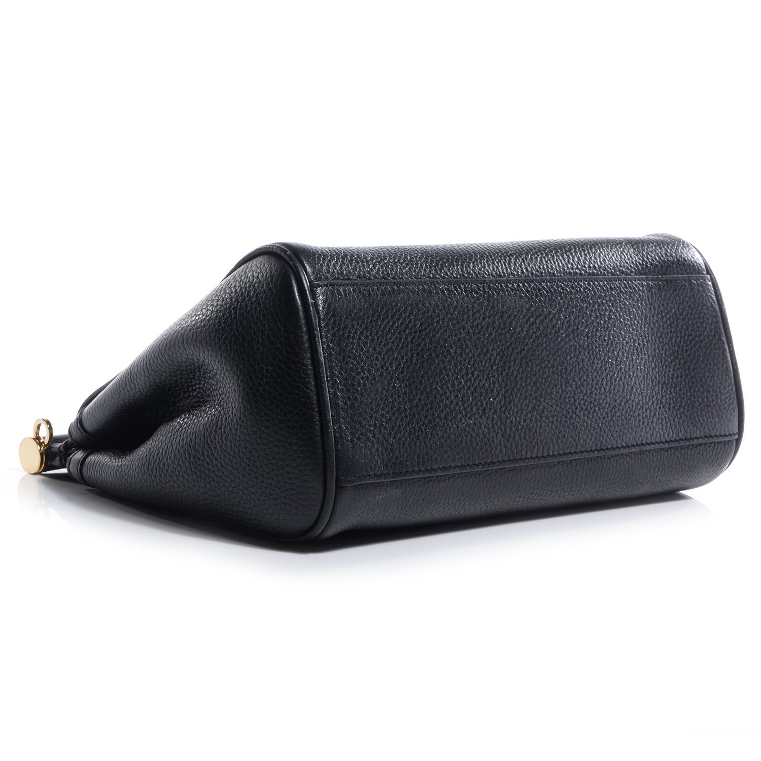 Dolce & Gabbana Grained Deerskin Small Miss Sicily Satchel Black 4 of 7