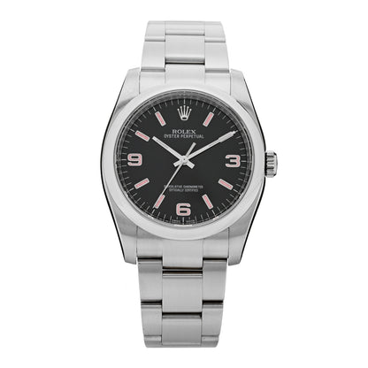 Rolex Stainless Steel 36mm Oyster Perpetual Watch Black 116000 1 of 4