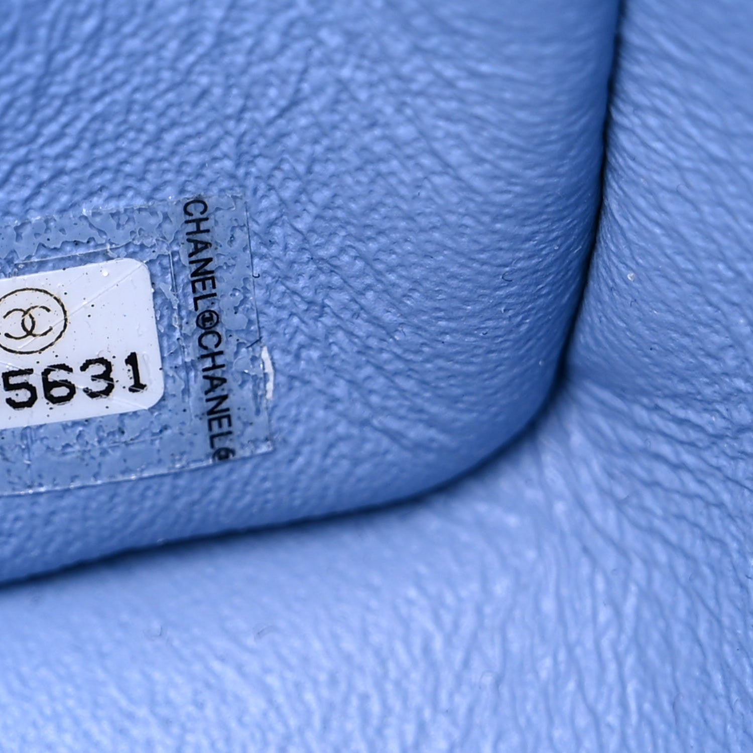Chanel Lambskin Quilted Mini Square Flap Blue 6 of 11