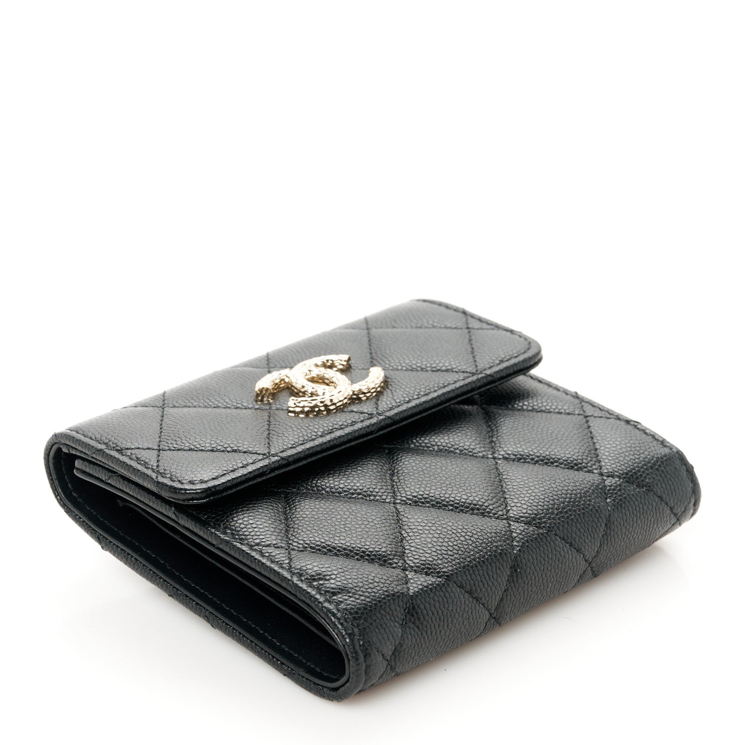 Chanel Caviar Quilted Small Flap Wallet  Black 4 of 11