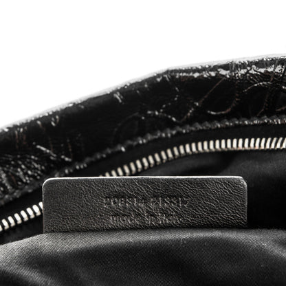 Saint Laurent Embossed Patent Medium Easy Y Bag Black 7 of 7