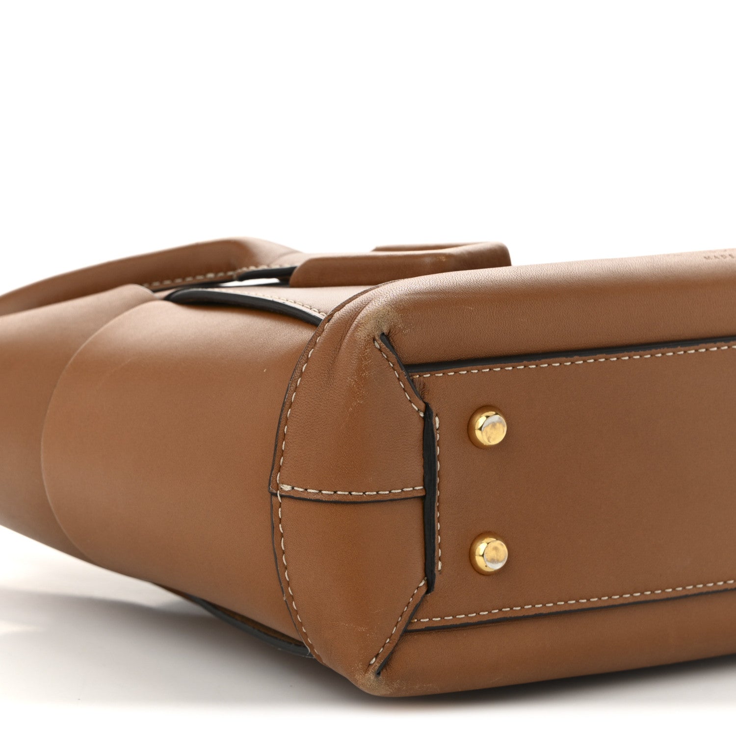 Bottega Veneta French Calfskin Maxi Intrecciato Small Arco Wood 9 of 12