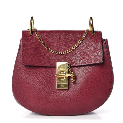 Chloe Grained Lambskin Drew Shoulder Bag Wine Purple 1 of 13