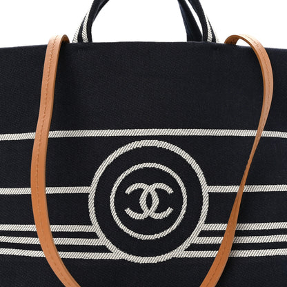 Chanel Denim Shopping Tote Blue 8 of 10