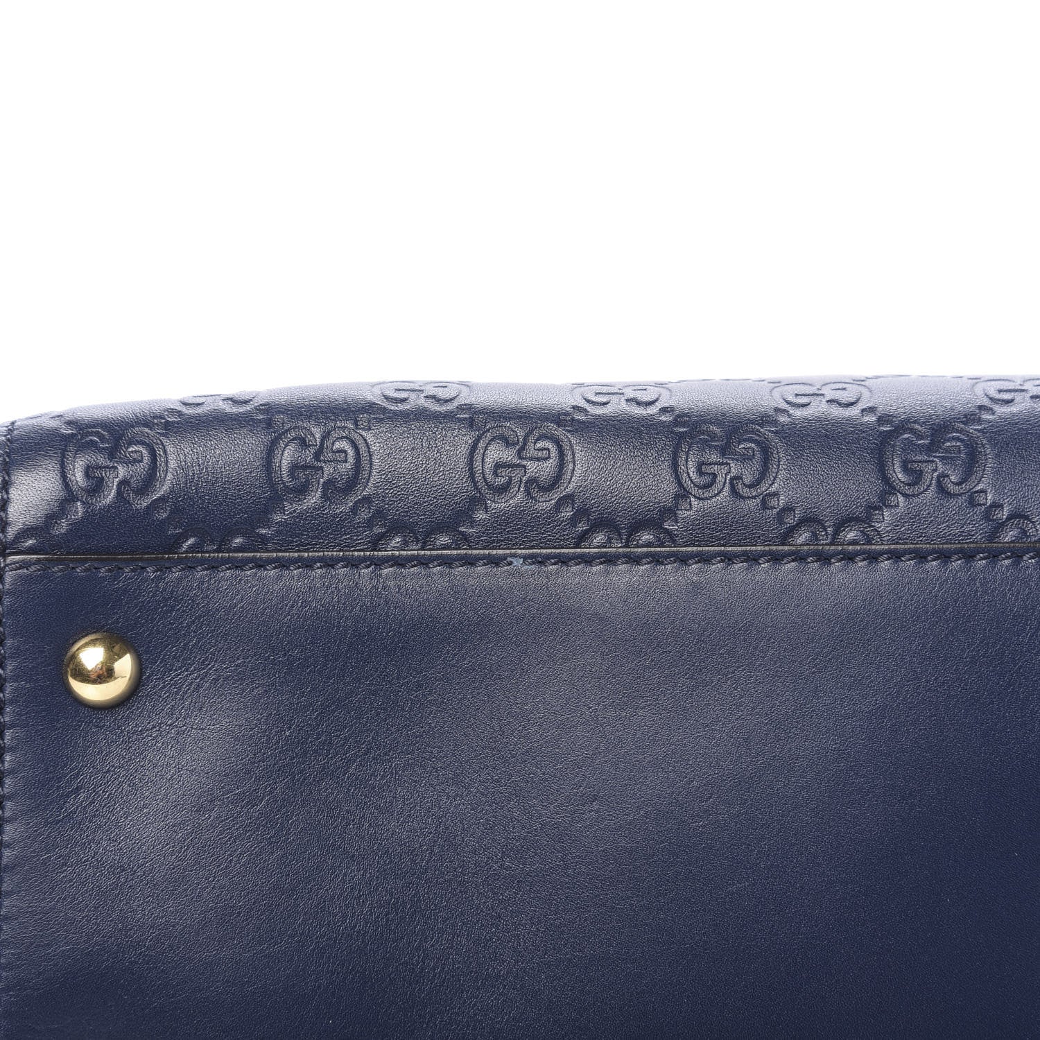 Gucci Guccissima Signature Large Chain Shoulder Bag Blue 11 of 12