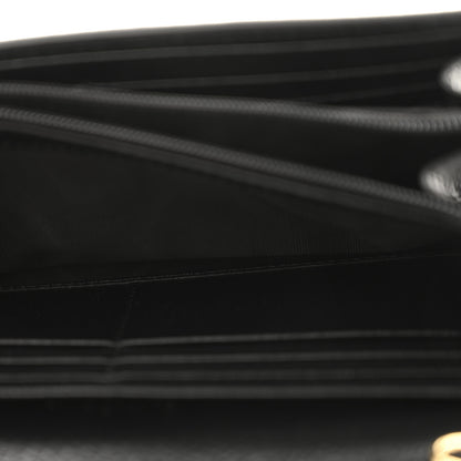 Gucci Dollar Calfskin GG Supreme Monogram Petite GG Marmont Wallet Chain Bag Black Beige Ebony 6 of 11