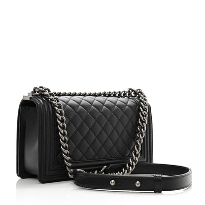 Chanel Caviar Quilted Medium Boy Flap Black 3 of 8