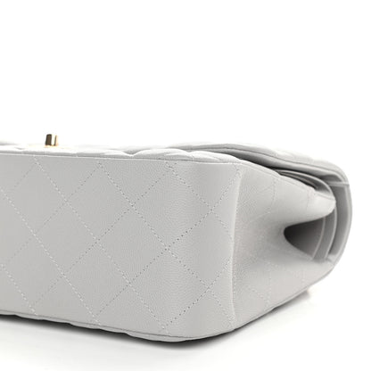 Chanel Caviar Quilted Jumbo Double Flap Grey 10 of 11