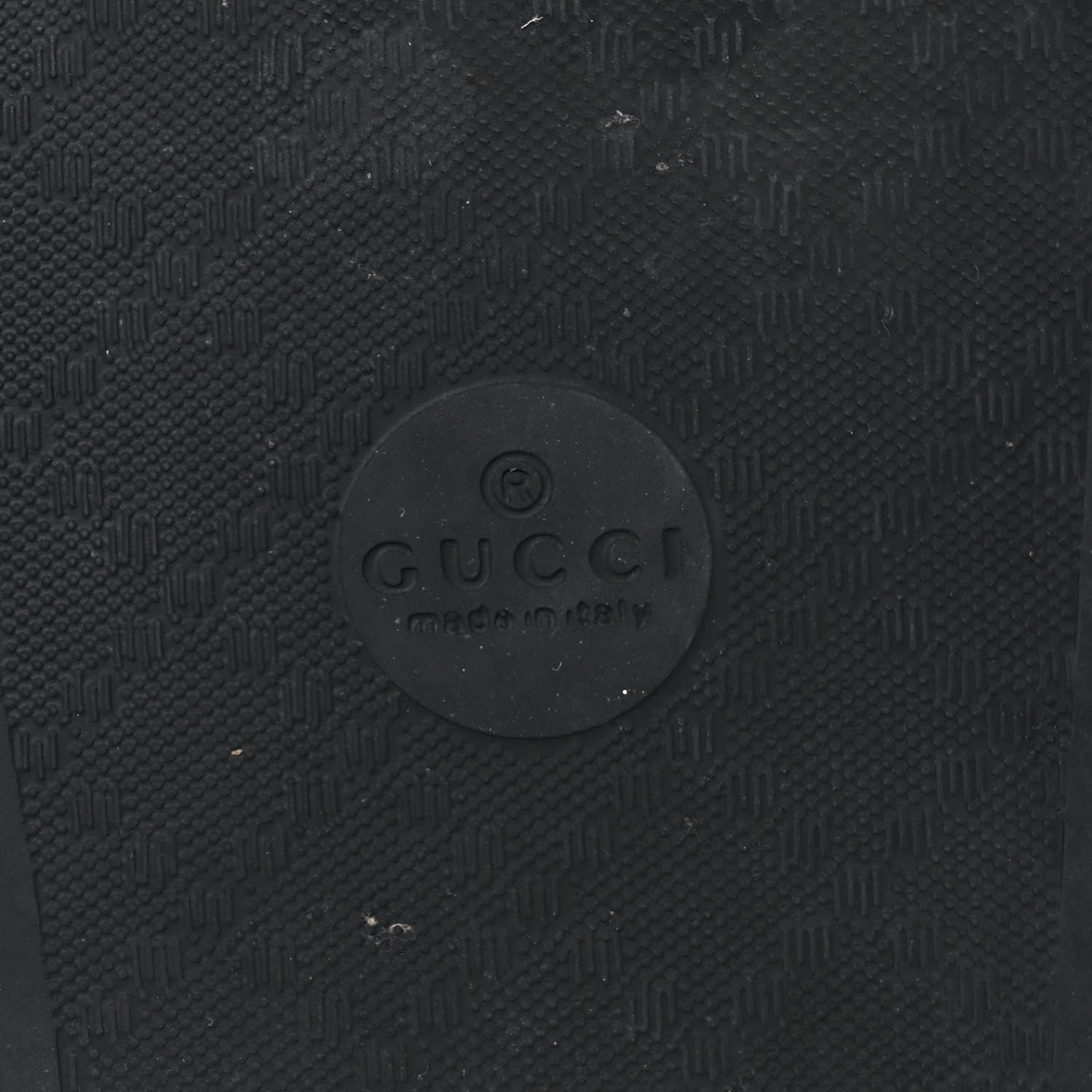 Gucci Rubber Matelasse Womens Slide Sandals 41 Black 6 of 8